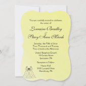 イエローレズビアン結婚式招待状 招待状 (正面)