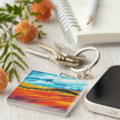 イエローレッドヒルズ キーホルダー (正面右)