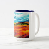 イエローレッドヒルズ ツートーンマグカップ (正面右)