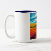 イエローレッドヒルズ ツートーンマグカップ (左)