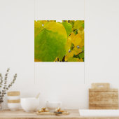 イエローレッドブド葉ズ ポスター (キッチン)