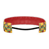 イエローレッドブラックコームケント非ヘッドバスリップまたは滑ることンド アスレチックヘッドバンド (裏面)