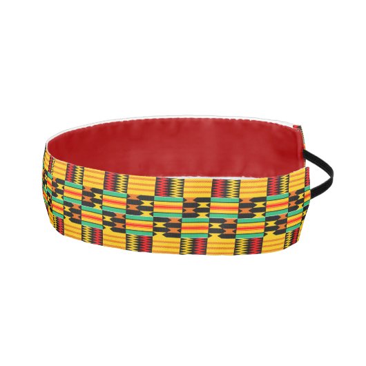 イエローレッドブラックコームケント非ヘッドバスリップまたは滑ることンド アスレチックヘッドバンド (右)