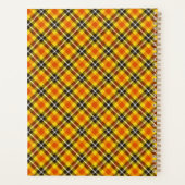 イエローレッドブラックプレイドパターン–57577 プランナー手帳 (裏面)