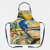 イエローレッドブルーカンディンスキー絵画抽象芸術 エプロン (正面)