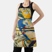 イエローレッドブルーカンディンスキー絵画抽象芸術 エプロン (インサイチュ)