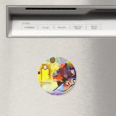 イエローレッドブルーカンディンスキー絵画抽象芸術 マグネット (インサイチュ (食洗機))