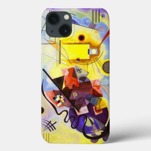 イエローレッドブルーカンディンスキー絵画抽象芸術 Case-Mate iPhoneケース (裏面)