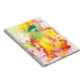 イエローレッドブルーグリーンテンプレートトレンディー モダン ノートブック (右側)