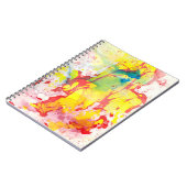 イエローレッドブルーグリーンテンプレートトレンディー モダン ノートブック (左側)