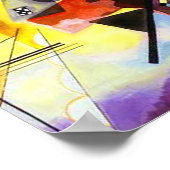 イエローレッドブルーバイバッシリーカンディンスキー ポスター (角)