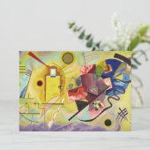 イエローレッドブルーバイワッシリーカンディンスキー サンキューカード (スタンド正面)