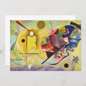 イエローレッドブルーバイワッシリーカンディンスキー サンキューカード (正面/裏面)