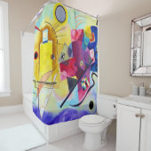 イエローレッドブルーワシリーカンディンスキー シャワーカーテン (インサイチュ)