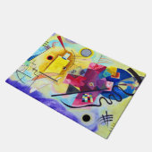 イエローレッドブルーワシリーカンディンスキー ドアマット (アングル)