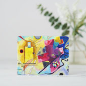 イエローレッドブルーワシリーカンディンスキー ポストカード (スタンド正面)