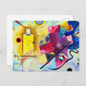 イエローレッドブルーワシリーカンディンスキー ポストカード (正面/裏面)