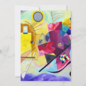 イエローレッドブルーワシリーカンディンスキー 招待状 (正面)