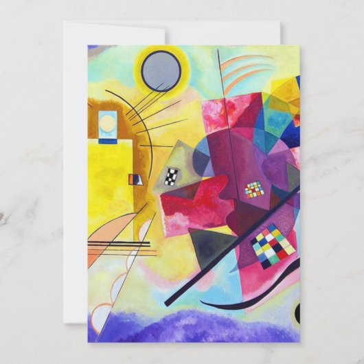 イエローレッドブルーワシリーカンディンスキー 招待状 (正面)