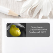 イエローレディースリッパーオーキッドフラワーアドレス ラベル (インサイチュ)