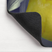 イエローレディースリッパーオーキッドフラワーパーシャルカラー マウスパッド (コーナー)