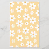 イエローレトロデイジーベビーシャワービンゴ チラシ (裏面)