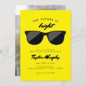 イエローレトロ卒業党の未来は明るい 招待状 (正面/裏面)