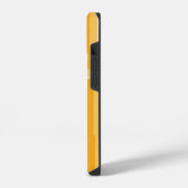 イエローレトロ幾何学模様 iPhoneケース (左側面)