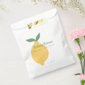 イエローレモモダンンブライダルルンチョン フェイバーバッグ (封をした状態)