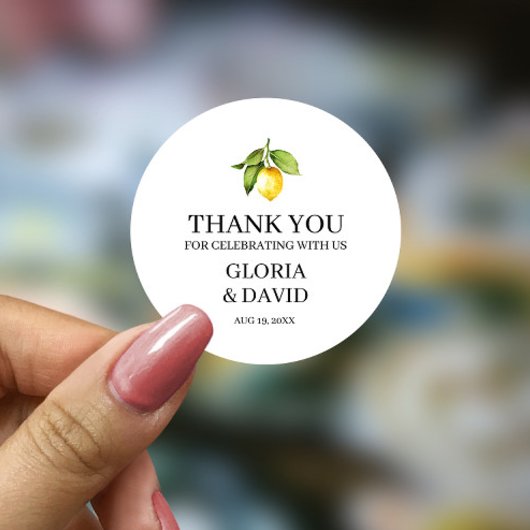 イエローレモモダンン結婚ズ ラウンドシール