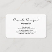 イエローレモンとグリーンライムフルーツパターン 名刺 (裏面)