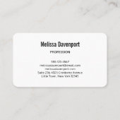 イエローレモンとグリーンライムフルーツパターン 名刺 (裏面)