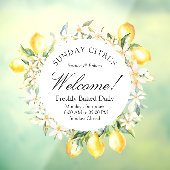 イエローレモンとホワイトフラワーズフローラリース ウィンドウサイン (シート3)