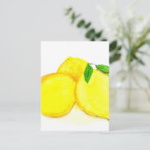 イエローレモンの果実 ポストカード (スタンド正面)