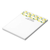 イエローレモンの水のカラーパターン ノートパッド (回転)