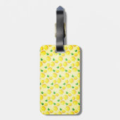 イエローレモンの荷物タグ ラゲッジタグ (裏面縦)