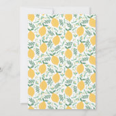 イエローレモンアンドレ離れンズハウス温度パーティー 招待状 (裏面)