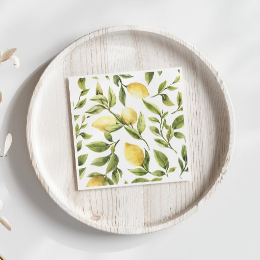 イエローレモンア地中海のマルフィ結婚ーズ スタンダードカクテルナプキン