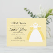 イエローレモンカスタムブライダルシャワー招待状 招待状 (スタンド正面)