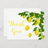 イエローレモンサンキューグリーンシトラス結婚ズ ポストカード (正面/裏面)