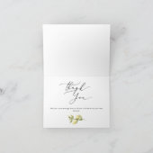 イエローレモンシトラス結婚書道 サンキューカード (内部)