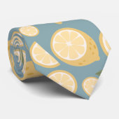 イエローレモンシームレスパターン ネクタイ (ロール)