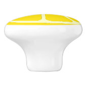 イエローレモンスライスおもしろいキッズデコールセラミックノブ セラミックノブ (側面)