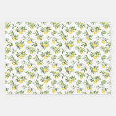 イエローレモンズオンつる植物 ラッピングペーパーシート (正面3)