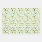 イエローレモンズオンつる植物 ラッピングペーパーシート (正面2)