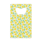 イエローレモンズクレジットカードボトルオープナー クレジットカード栓抜き (正面)