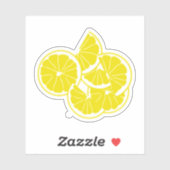 イエローレモンズサマーおもしろい シール (シート)
