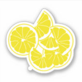 イエローレモンズサマーおもしろい シール (正面)