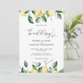 イエローレモンズサマーフルーツ庭園の結婚式 招待状 (スタンド正面)