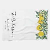 イエローレモンズファミリーキッチンカスタム キッチンタオル (横)